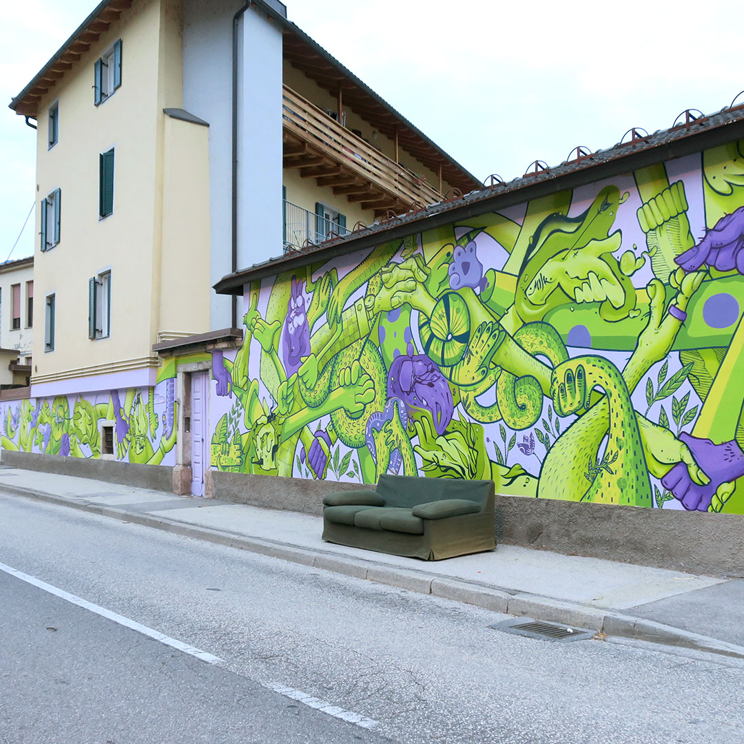 Nadia Groff Murales Via Giusti Trento 6
